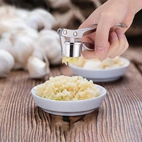 Resim Daisy Home Jsdoin Profesyonel Mutfak Sarımsak Presi/kıyma/kırıcı Ingiltere, Soyucu Sıkacağı Ağır Hizmet Sarımsak Presseri, Kullanıcı Dostu Doğrayıcı, Temizlemesi Kolay ve Dayanıklı 