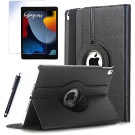 Resim wowacs Apple Ipad 9 Kılıf 9. Nesil Mk2n3tu/a 10.2 Dönebilen Tablet Kılıfı + Ekran Koruyucu + Tablet Kalemi 