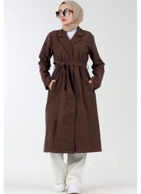 Resim Belden Bağlamalı Kaşe Kap-kahverengi-3116-kahverengi Kahverengi 