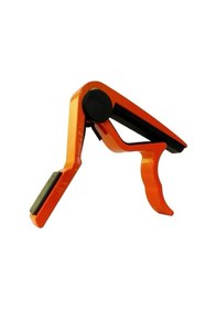 Resim Erga Müzik Gitar Ve Bağlama Için Metal Kapo Kelepçe - Turuncu C 