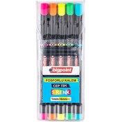 Resim Bigpoint Fosforlu Kalem Cep Tipi 5'li Set (BP911-05) 