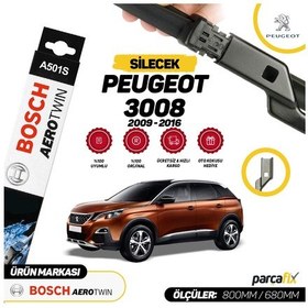 Resim Peugeot 3008 Bosch Aerotwin A501S Silecek Seti 2009-2016 