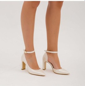 Resim Tamer Tanca Kadın Vegan Beyaz Sedef Topuklu & Stiletto Ayakkabı 22 319 Bn Ayk Beyaz Sedef Beyaz 