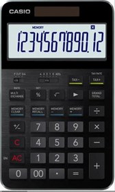 Resim Casio S100X-BK-DJ Profesyonel 12 Hane Masaüstü Hesap Makinesi 
