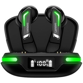 Resim Reedark Lenovo Gm3 Oyuncu Kulak İçi Kulaklıklar - Bluetooth 5.0 İle Düşük Gecikme Ve Derin Ses Deneyimi Siyah 