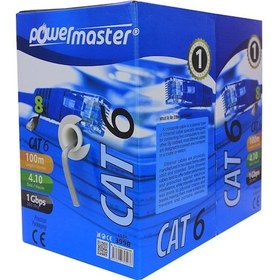 Resim 100 Metre Cat6 Kablo Powermaster Cat6 Ethernet Lan Kablo 23Awg 