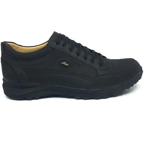 Resim Luis Figo %100 Deri Erkek Rahat Günlük Outdoor Spor Ayakkabı 39-48 Siyah - Greyz Siyah 