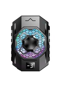 Resim Dijital Derece Göstergeli Rgb Telefon Soğutucu Yarı İletken Gaming Fan 
