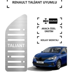 Resim A&g Tuning Renault Taliant Ayak Dinlendirme Pedalı Krom Ayak Dayama Pedalı Kgagpedal000001 