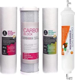 Resim su arıtma cihazı su arıtma cihazı 4′Lü Su Arıtma Set Filtre 