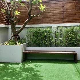 Resim Kesme Suni Yapay Yeşil Çim Halı 7 mm Balkon Teras Bahçe Dekoratif Kaymaz 400x500 cm 