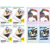 Resim Instax mini 80'li Film ve 4 Fotoğraf Çerçevesi 