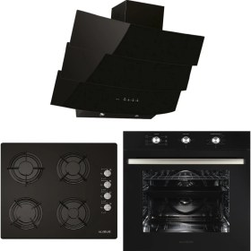 Resim Alveus Century Siyah 3'lü Ankastre Set MODW-GLS640-MFA614 