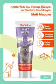Resim BioFeline Tüy Yumağı ve Sindirim Problemleri Azaltıcı Kediler İçin Multivitamin Malt Seti 