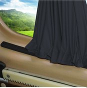 Resim Pandami Ford Tourneo Courier 2014+ Uyumlu Füme Raylı Oto Perde Takımı 