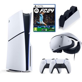 Resim Playstation 5 Slim CD'li 1 TB YD + 2 Kol + VR2 Gözlük + Şarj istasyonu + Oyun 