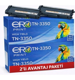 Resim Ero Print TN-3350 / Brother HL-5450DNT Muadil Toner - 2'li Avantaj Paket 