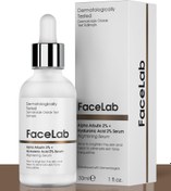 Resim Facelab leke karşıtı cilt tonu eşitleyici aydınlatıcı alpha arbutin %2 cilt bakım serumu 30 ml 