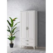 Resim Erezoğulları Mobilya Irmak 2 Kapılı 2 Çekmeceli Gardrop Elbise Dolabı 80 x 48 x 195 cm 