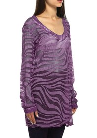 Resim Bulalgiy Kadın Lila Ipek Plaj Tunik - Bga083450 