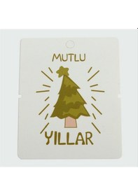 Resim Flzdgnkr Mutlu Yıllar Bileklik Kartı 200 Adet-beyaz Çok Renkli 66564106 