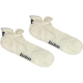 Resim Bad Bear 21.02.02.008-c03 Bear Ankle Unisex Çorap Beyaz 
