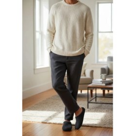 Resim Gezer Erkek Yumuşak Sessiz Kaydırmaz Taban Advanture Ev Terlik 