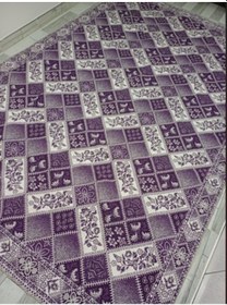 Resim Savan Dokuma Halı Örtüsü 6m² Kale Lila3 Lila 