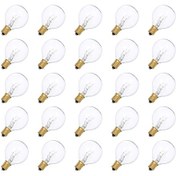 Resim Hombey G40 Cam Ampul 25 Adet Paket - Ac230v 7w Ip44 Su Geçirmez 2100k Isı Beyazı E12 Taban 