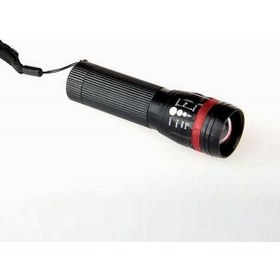 Resim 2 Km Mesafede Etkili Alüminyum Kasa Led El Feneri Pilli Işıldak Siyah 