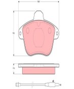 Resim TRW GDB796 Fren Balatasi On Wva 21507 ( Peugeot : 605 / Citroen : Xm 3.0 ) 425089 425295 (WK773447) 