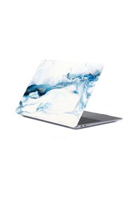 Resim 13" Apple Uyumlu MacBook Pro M2 A2686 Mavi Mermer Kılıf Koruyucu Kapak Cmptm2-133bm 