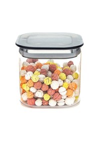 Resim Sızdırmaz Kapaklı Vakumlu Kare Erzak Saklama Kabı Seti 12'li 0.5 L Çok Renkli 