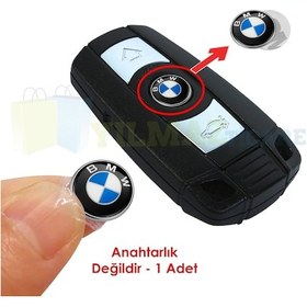Resim Bmw Anahtarlık Metal Alaşım Logo Amblem Arma 3M 1 Adet 11 Mm 