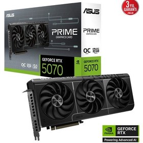 Resim Asus Prıme-rtx5070-o12g, 12gb, 192bit, Gddr7, 1xhdmı, 3xdp Gamıng Ekran Kartı 