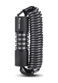 Resim West Bıkıng Yp0705078 4 Dijital Şifre Kask Kilidi Bisikletler İçin Taşınabilir Hırsızlığa Karşı Kilit, E-bike - Siyah 