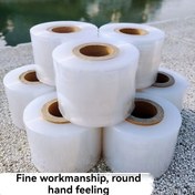 Resim 2 adet 5.08cm x 200.25 metre Esnek Lrap Filmi - İnce İşçilik, Yuvarlak & Dayanıklı, Su Geçirmez ve Lekelere Dirençli PET Malzeme, Mühürleme, Aşı ve Ambalajlama için İdeal - Beyaz 