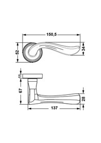 Resim Hafele Kapı Kolu Seti Rouge Oda Antik Bronz 