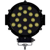 Resim Beyaz Led Siyah Yuvarlak Off Road Sis Farı Çalışma Lambası 17 Led 
