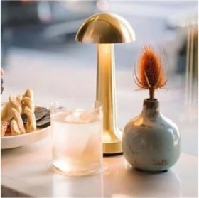Resim Zenwaya Store Elektrikurunleri Dekoratif Masa Lambası Dimmerli Şarjlı Lizbon Cafe Restoran Masa Lambası 3 Renk Işık Modu 