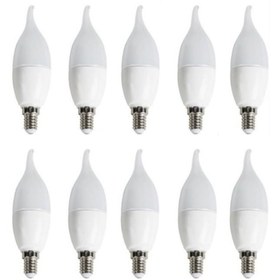 Resim Cata 4080 7w Avizeler Için Led Ampul Ince Duylu Beyaz Işık 10'lu Set 