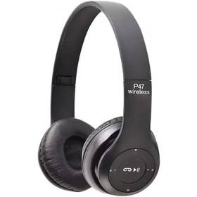 Resim Fomscvka P47 Kablosuz Bluetooth Kulaklık Katlanabilir HIFI Stereo Bas Kulaklık Çocuk Kız Kask Hediye Mi... 