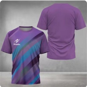 Resim Snapbuy Nittaku Masa Tenisi Tişörtü Erkek Yaz Spor T-shirt Hızlı Kurutma Zafer Baskılımorerkek Mor 