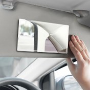 Resim Araba Güneşlik HD Ayna Paslanmaz Çelik Makyaj Aynası Yapışkan Araba İç Ayna Kırılmaz HD Ayna 