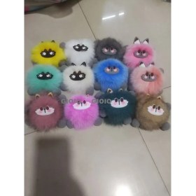 Resim Silver1 Gıoıo Yeni Sevimli Gerçek Saç Tilki Küçük Cinderblock Saç Araba Anahtarlık Kolye Ins Pixie Peluş Top Çanta Aksesuarları (Yurt Dışından) 