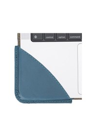 Resim Bouletta Chester Deri 13-14 inç Apple Uyumlu MacBook Kılıfı BRN4EF Mavl 