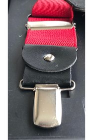 Resim Yage Kırmızı 3,5 Cm Düz Pantolon Askısı 