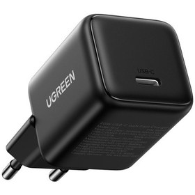 Resim Ugreen 20w Gan Hızlı Şarj Cihazı Type-c Qc Pd 1xusb-c, Siyah, 55553 