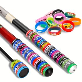 Resim 20 Adet/bag Renkli Balıkçılık Çubuğu Halkası, Elastik Dekoratif Halka, Kaymaz Silikon Halka 