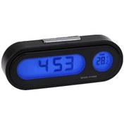 Resim Diğer Araba Saati, Termometreli Dijital Saat Mini Araç Kontrol Paneli Saati Araba Dijital Saat Termometresi 